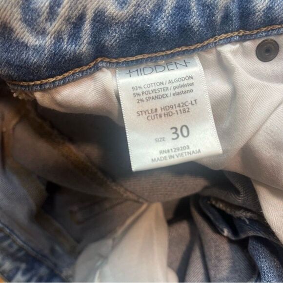 Hidden Straight Leg Denim Jeans Size 30 - Picture 5 of 6